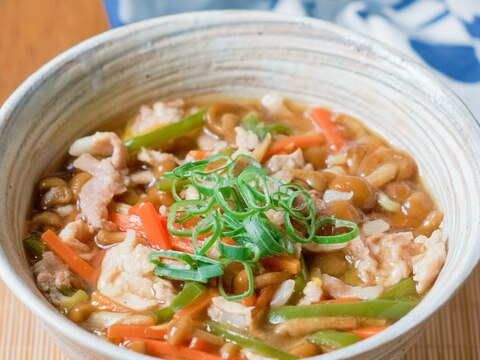 なめこの五目あんかけラーメン【中華・主食】